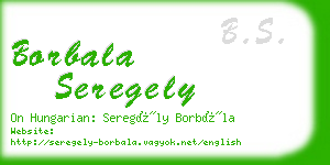 borbala seregely business card